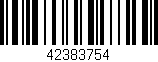 Código de barras (EAN, GTIN, SKU, ISBN): '42383754'