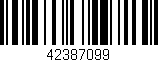 Código de barras (EAN, GTIN, SKU, ISBN): '42387099'
