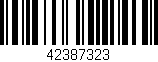 Código de barras (EAN, GTIN, SKU, ISBN): '42387323'