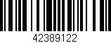 Código de barras (EAN, GTIN, SKU, ISBN): '42389122'