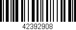 Código de barras (EAN, GTIN, SKU, ISBN): '42392908'