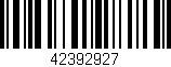 Código de barras (EAN, GTIN, SKU, ISBN): '42392927'