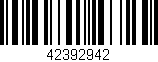 Código de barras (EAN, GTIN, SKU, ISBN): '42392942'