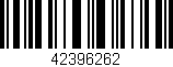 Código de barras (EAN, GTIN, SKU, ISBN): '42396262'