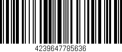 Código de barras (EAN, GTIN, SKU, ISBN): '4239647785636'