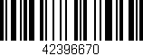 Código de barras (EAN, GTIN, SKU, ISBN): '42396670'