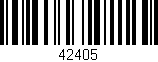 Código de barras (EAN, GTIN, SKU, ISBN): '42405'