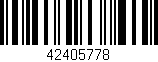Código de barras (EAN, GTIN, SKU, ISBN): '42405778'
