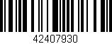 Código de barras (EAN, GTIN, SKU, ISBN): '42407930'
