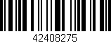 Código de barras (EAN, GTIN, SKU, ISBN): '42408275'