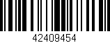 Código de barras (EAN, GTIN, SKU, ISBN): '42409454'