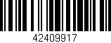Código de barras (EAN, GTIN, SKU, ISBN): '42409917'