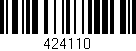 Código de barras (EAN, GTIN, SKU, ISBN): '424110'