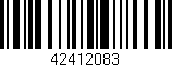 Código de barras (EAN, GTIN, SKU, ISBN): '42412083'