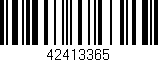 Código de barras (EAN, GTIN, SKU, ISBN): '42413365'