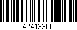 Código de barras (EAN, GTIN, SKU, ISBN): '42413366'