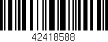 Código de barras (EAN, GTIN, SKU, ISBN): '42418588'