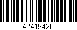 Código de barras (EAN, GTIN, SKU, ISBN): '42419426'