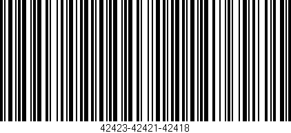 Código de barras (EAN, GTIN, SKU, ISBN): '42423-42421-42418'