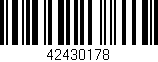 Código de barras (EAN, GTIN, SKU, ISBN): '42430178'