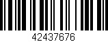 Código de barras (EAN, GTIN, SKU, ISBN): '42437676'
