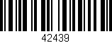 Código de barras (EAN, GTIN, SKU, ISBN): '42439'