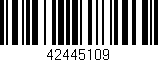 Código de barras (EAN, GTIN, SKU, ISBN): '42445109'