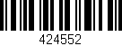 Código de barras (EAN, GTIN, SKU, ISBN): '424552'