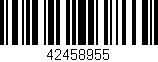 Código de barras (EAN, GTIN, SKU, ISBN): '42458955'