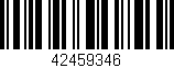 Código de barras (EAN, GTIN, SKU, ISBN): '42459346'