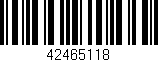 Código de barras (EAN, GTIN, SKU, ISBN): '42465118'