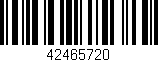 Código de barras (EAN, GTIN, SKU, ISBN): '42465720'