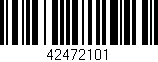 Código de barras (EAN, GTIN, SKU, ISBN): '42472101'
