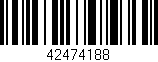 Código de barras (EAN, GTIN, SKU, ISBN): '42474188'