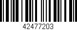 Código de barras (EAN, GTIN, SKU, ISBN): '42477203'