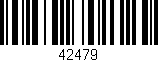 Código de barras (EAN, GTIN, SKU, ISBN): '42479'