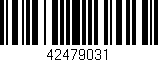 Código de barras (EAN, GTIN, SKU, ISBN): '42479031'