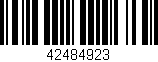 Código de barras (EAN, GTIN, SKU, ISBN): '42484923'