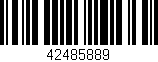 Código de barras (EAN, GTIN, SKU, ISBN): '42485889'