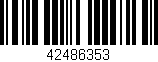 Código de barras (EAN, GTIN, SKU, ISBN): '42486353'