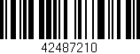 Código de barras (EAN, GTIN, SKU, ISBN): '42487210'