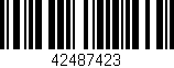 Código de barras (EAN, GTIN, SKU, ISBN): '42487423'