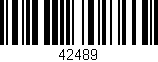 Código de barras (EAN, GTIN, SKU, ISBN): '42489'