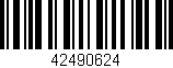 Código de barras (EAN, GTIN, SKU, ISBN): '42490624'