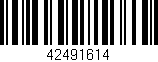 Código de barras (EAN, GTIN, SKU, ISBN): '42491614'