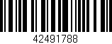 Código de barras (EAN, GTIN, SKU, ISBN): '42491788'