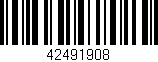 Código de barras (EAN, GTIN, SKU, ISBN): '42491908'