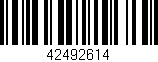 Código de barras (EAN, GTIN, SKU, ISBN): '42492614'
