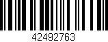 Código de barras (EAN, GTIN, SKU, ISBN): '42492763'