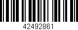 Código de barras (EAN, GTIN, SKU, ISBN): '42492861'